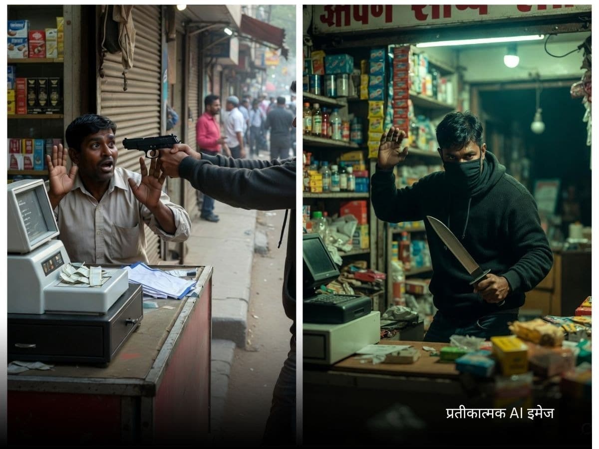 दिल्ली में सनसनीखेज वारदात; दुकान में घुसकर लूट, दो लोगों पर चाकू से अटैक